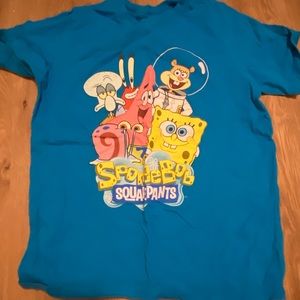 a SpongeBob t shirt